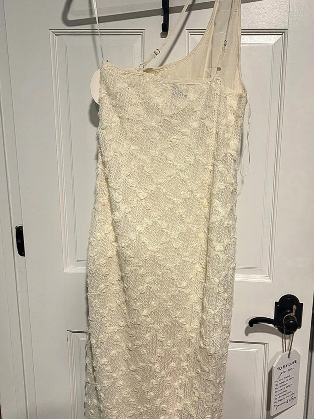 Lace Midi Dress in Cream NWT